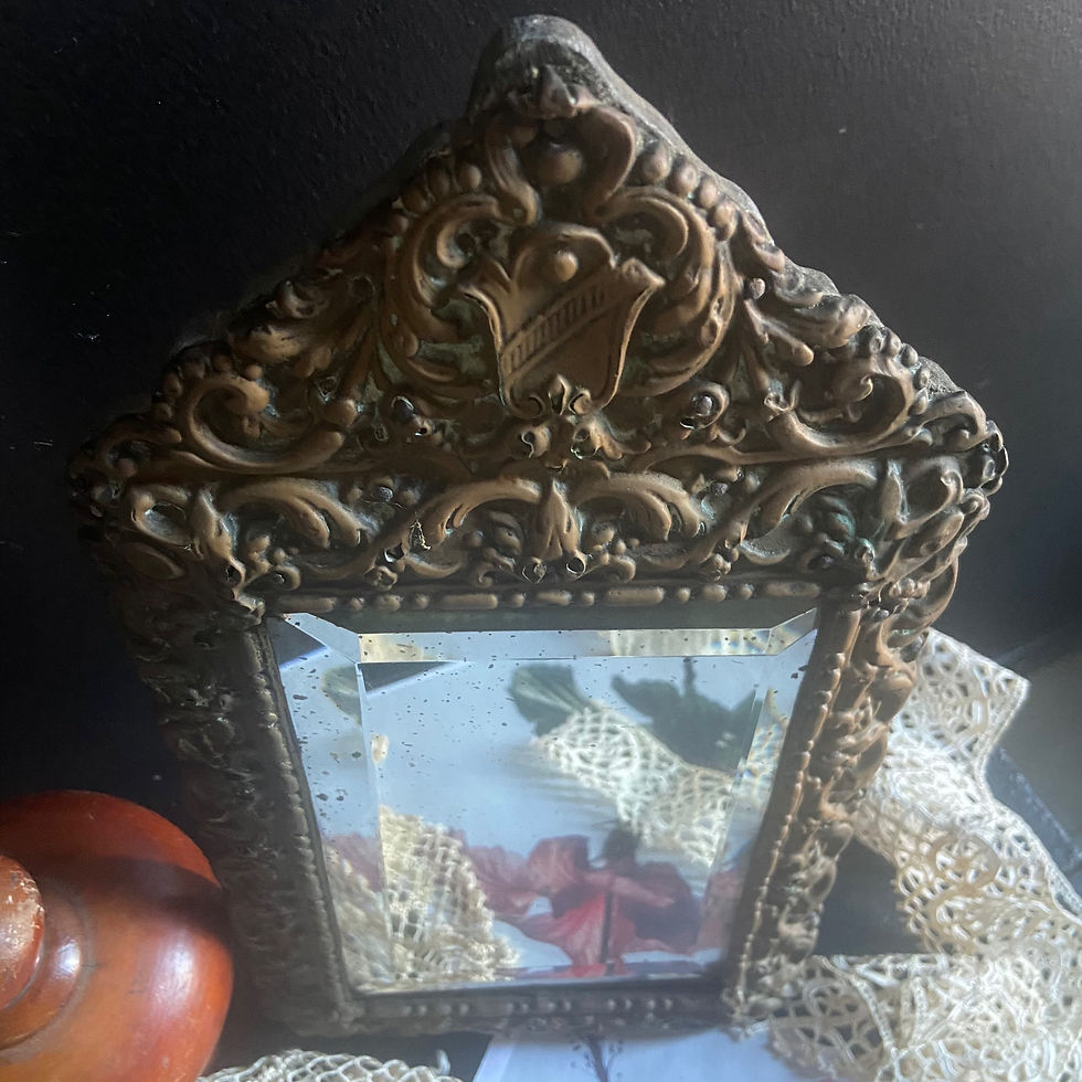 Thumbnail: Antique French Table Mirror 