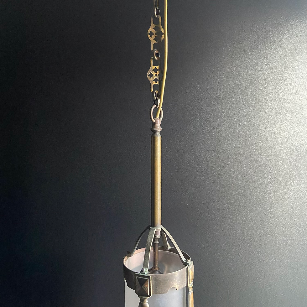 Thumbnail: Antique Arts and Crafts Pendant Light