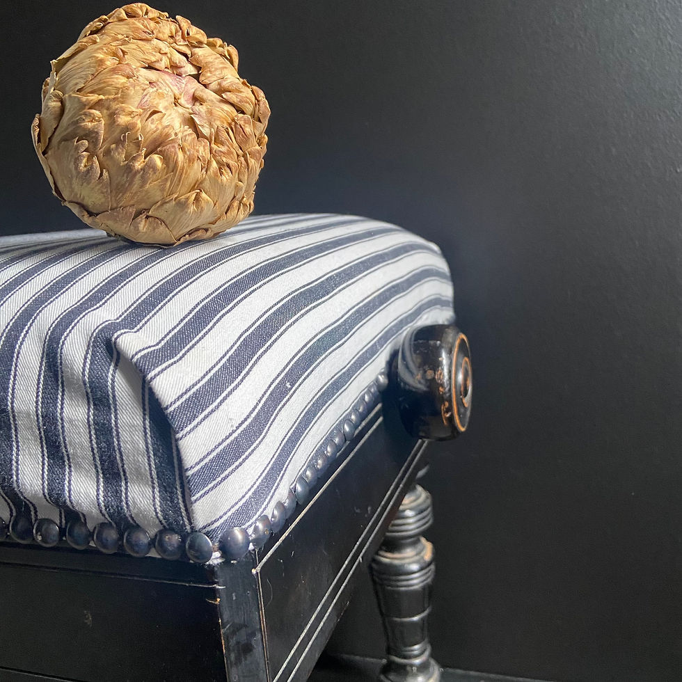 Thumbnail: Ebonised Adjustable Height Piano Stool