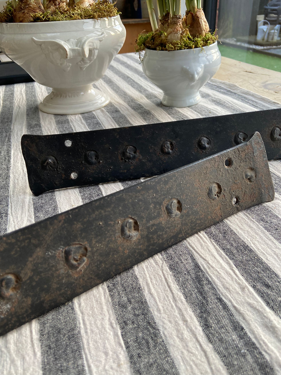 Thumbnail: Heavy Antique Blacksmith Made Iron Hooks