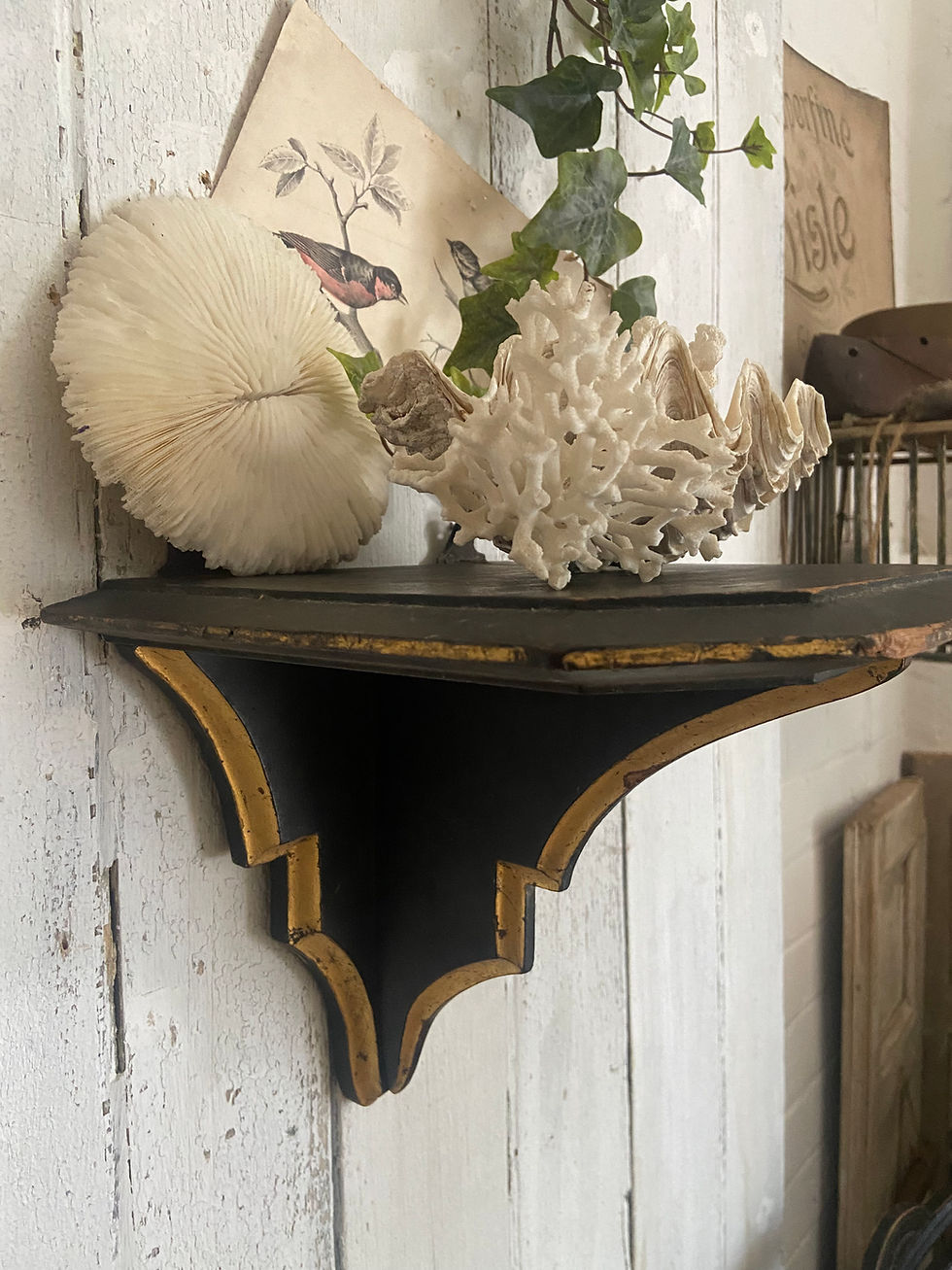 Thumbnail: Antique French Wall Bracket Shelf