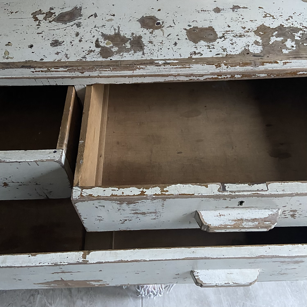 Thumbnail: Fabulous Vintage Heavy Chest of Drawers 