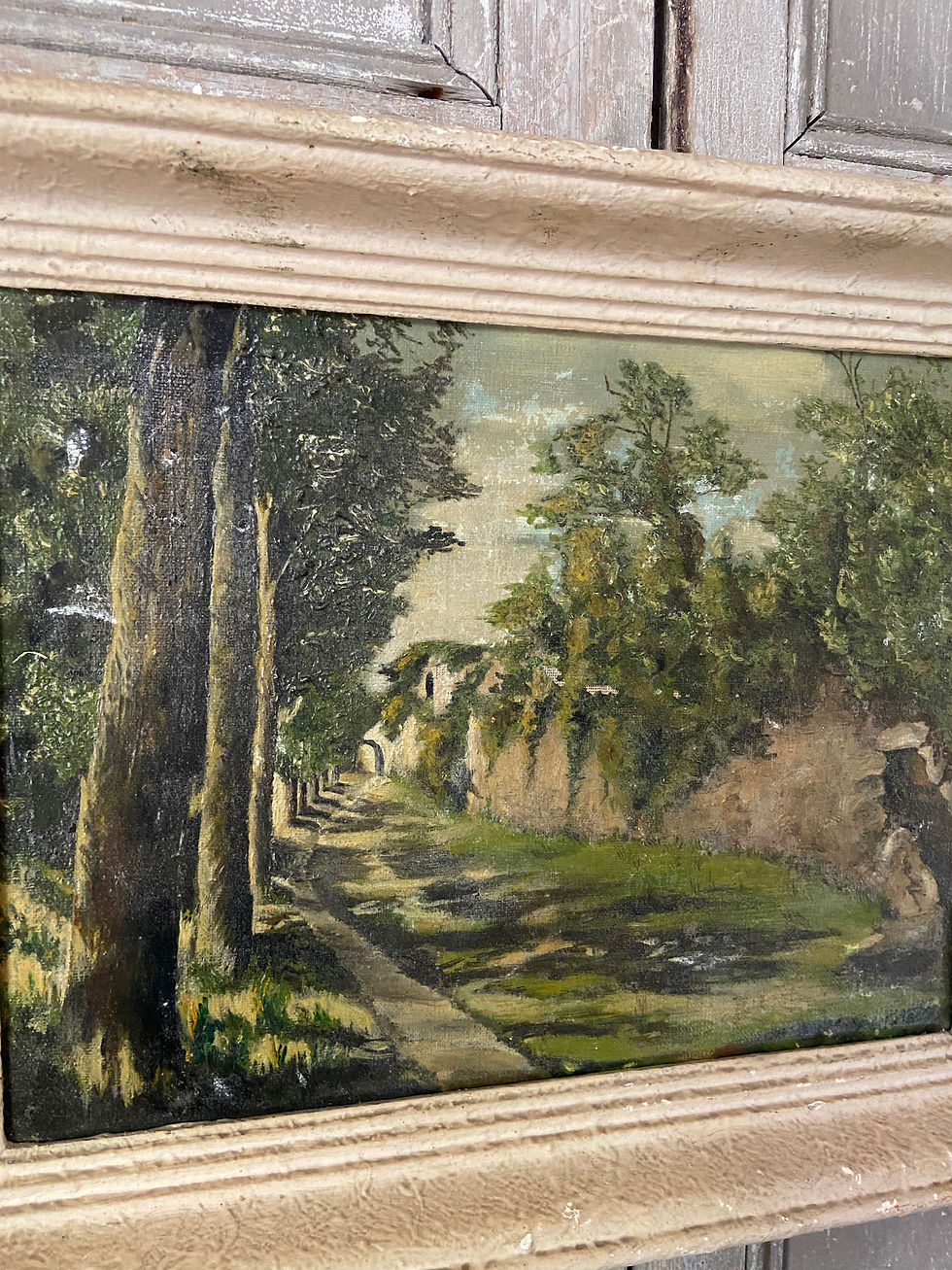 Thumbnail: Fabulous French Landscape Oil on Canvas