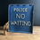 Thumbnail: Vintage Rubber Police No Waiting Sign