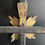 Thumbnail: Vintage Portuguese Hand Carved and Hand Painted Wooden Cross 