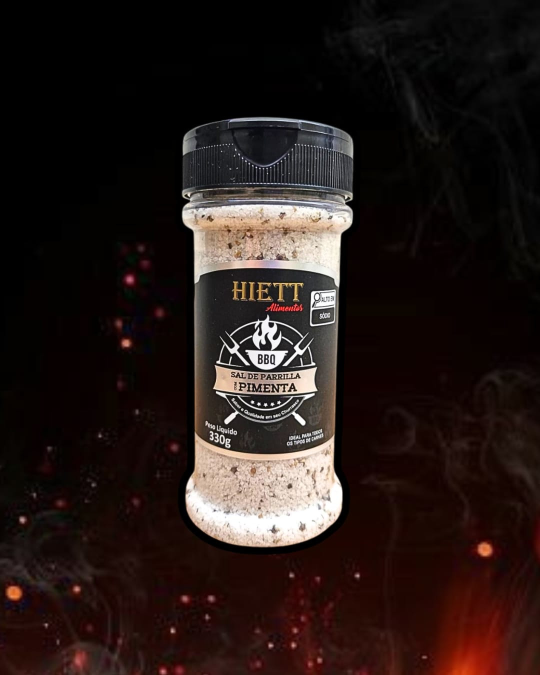 Sal de Parrilla Pimenta | Hiett Alimentos (330g)