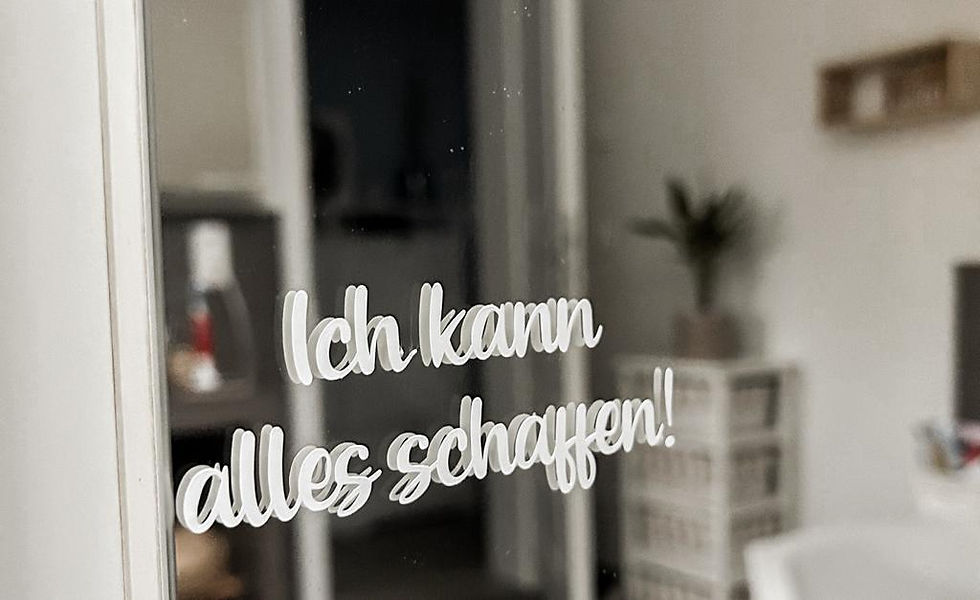 Miniaturbild: Spiegelaufkleber Ich kann alles schaffen