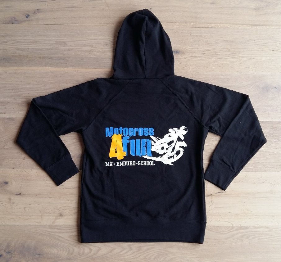 Miniaturbild: Motocross Hoodie Black Rückseite