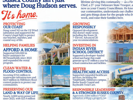 Share Doug Hudson's Record With Fellow Voters!
