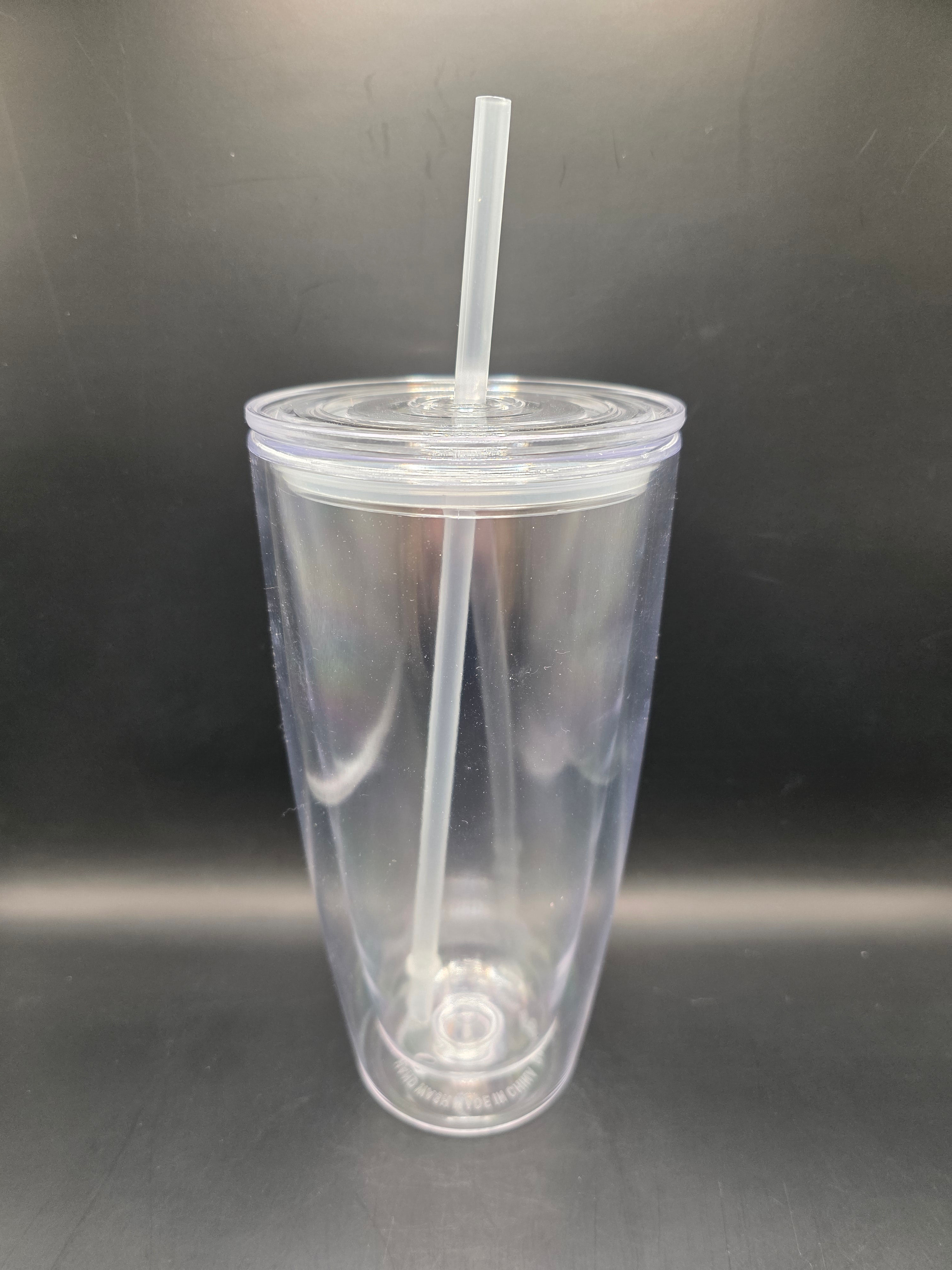 25 oz Acrylic Snow Globe Tumbler
