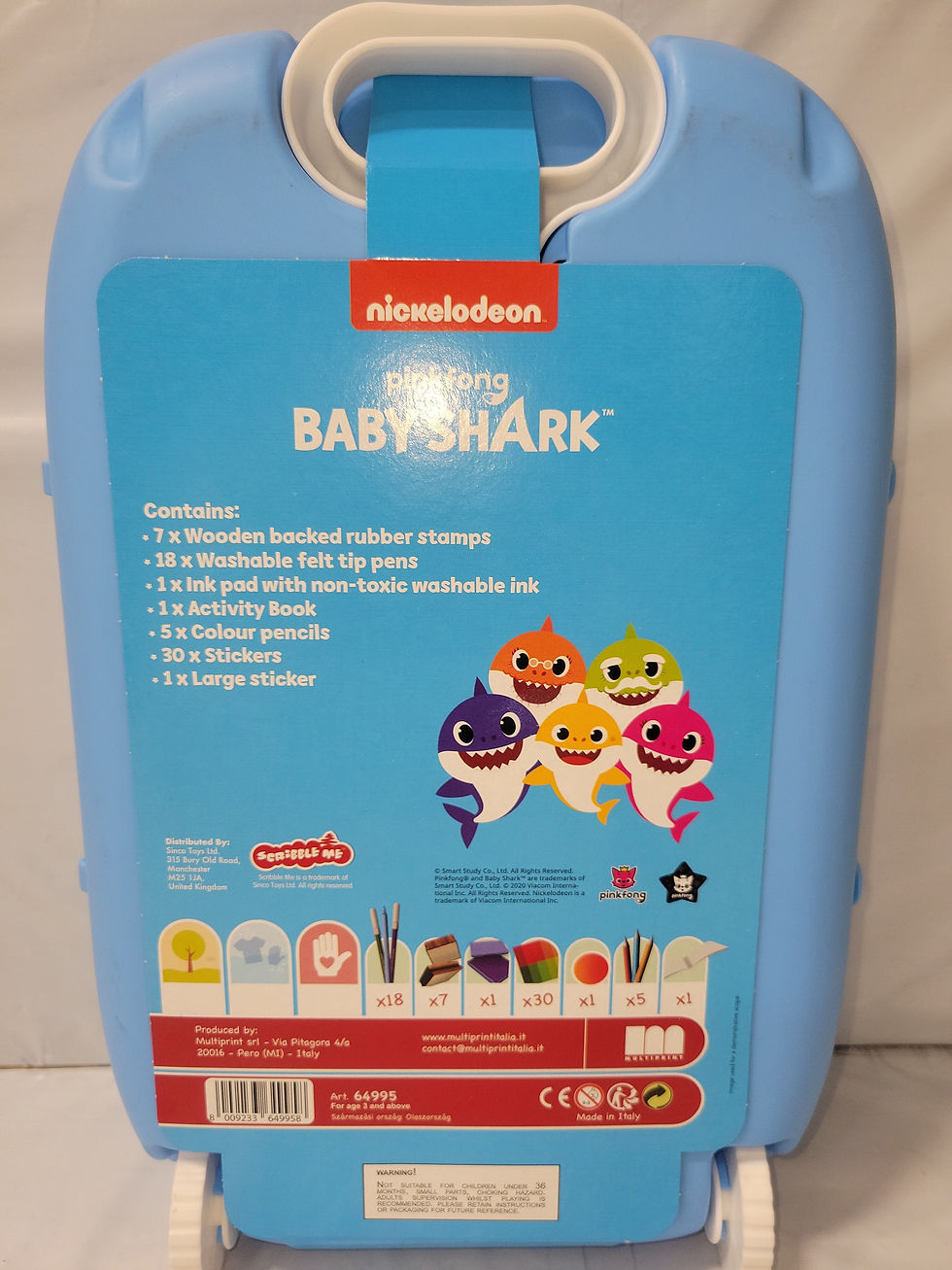 Thumbnail: Baby shark travel activity trolley 14 Inch