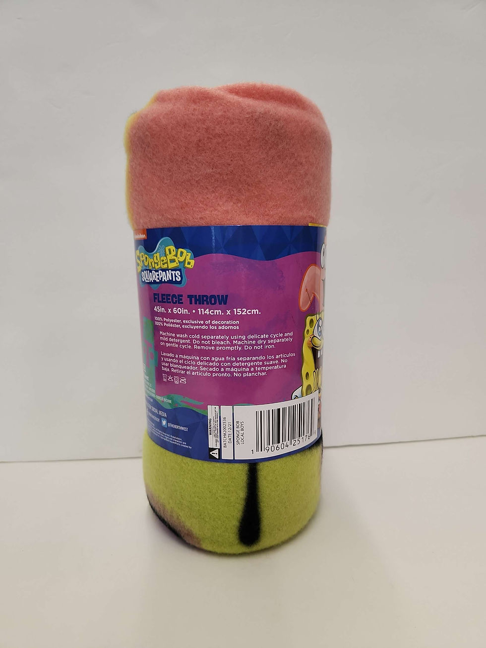 Thumbnail: Sponge Bob Fleece/Plush Throw/Blanket 45"×60"