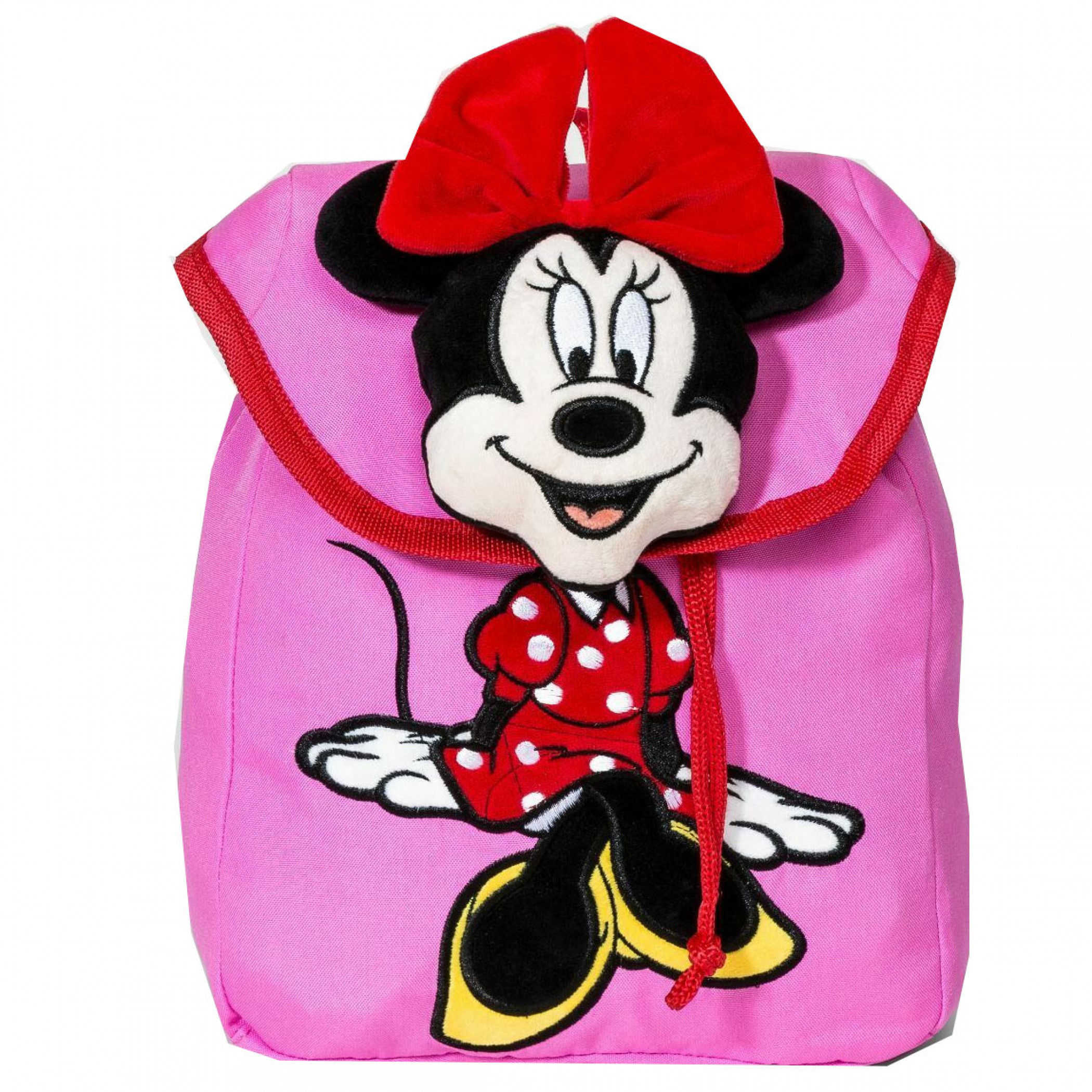 Minnie Mouse Pink 10 In Plush Backpack