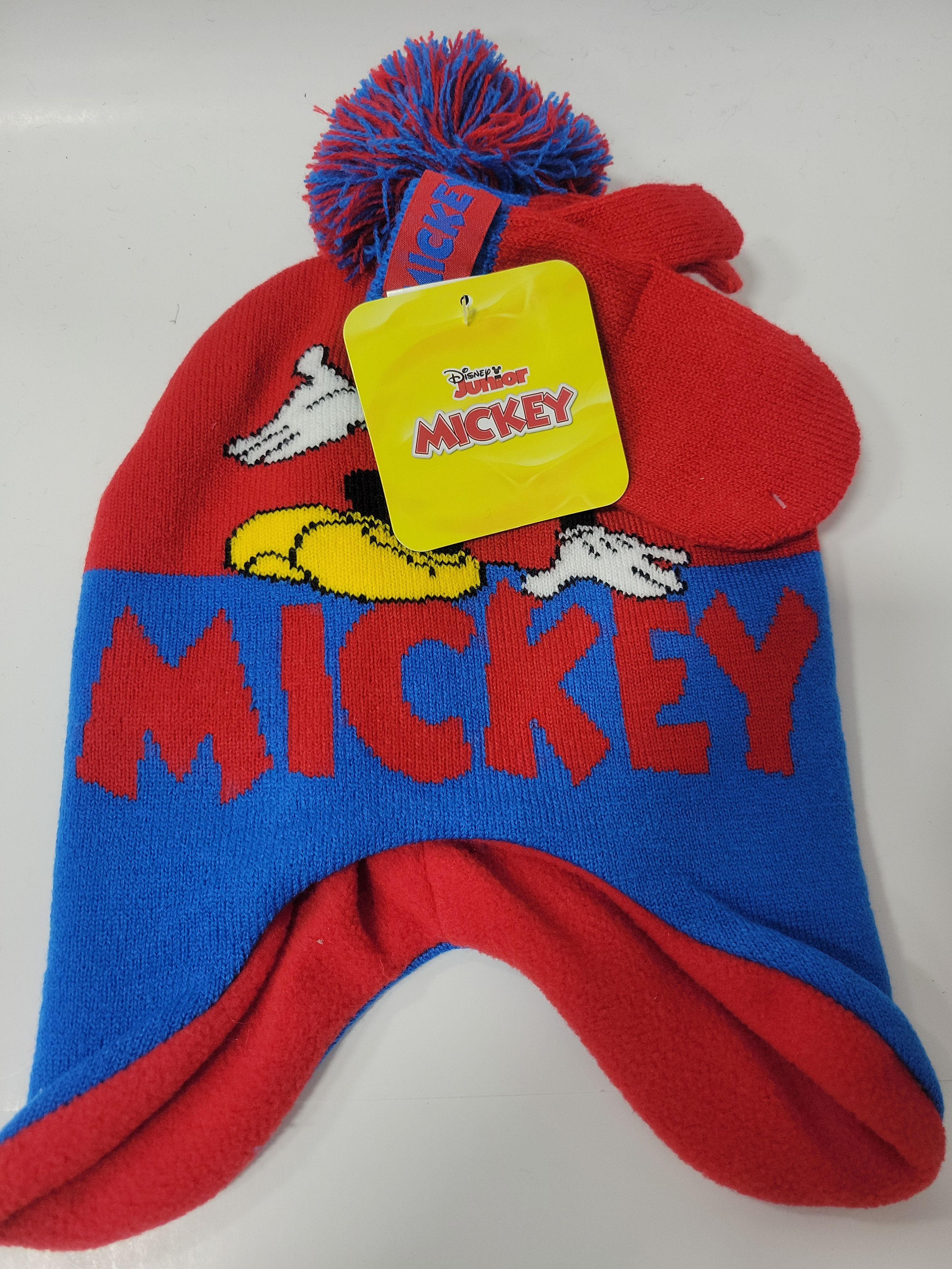 Mickey mouse beanie and glove set