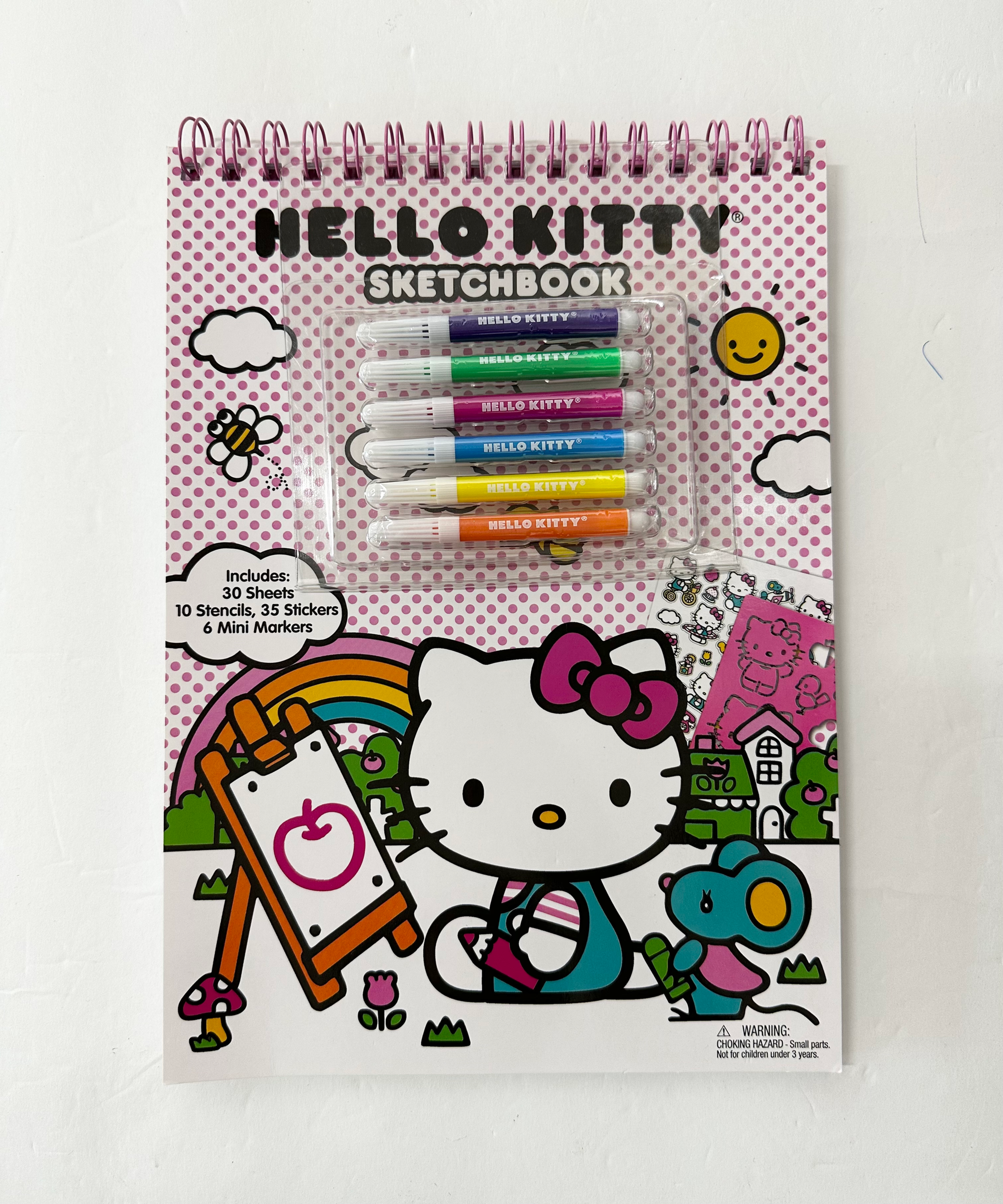 Hello Kitty Sketchbook With Markers