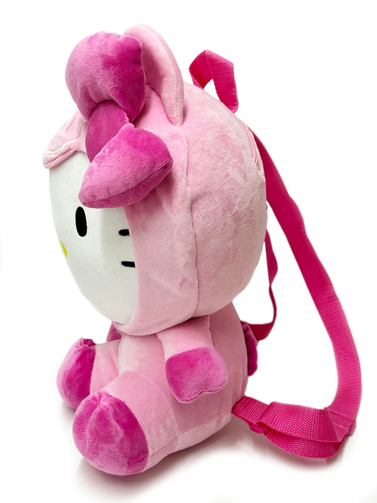 Thumbnail: Hello Kitty Pink Pig Costume 14In Plush Backpack