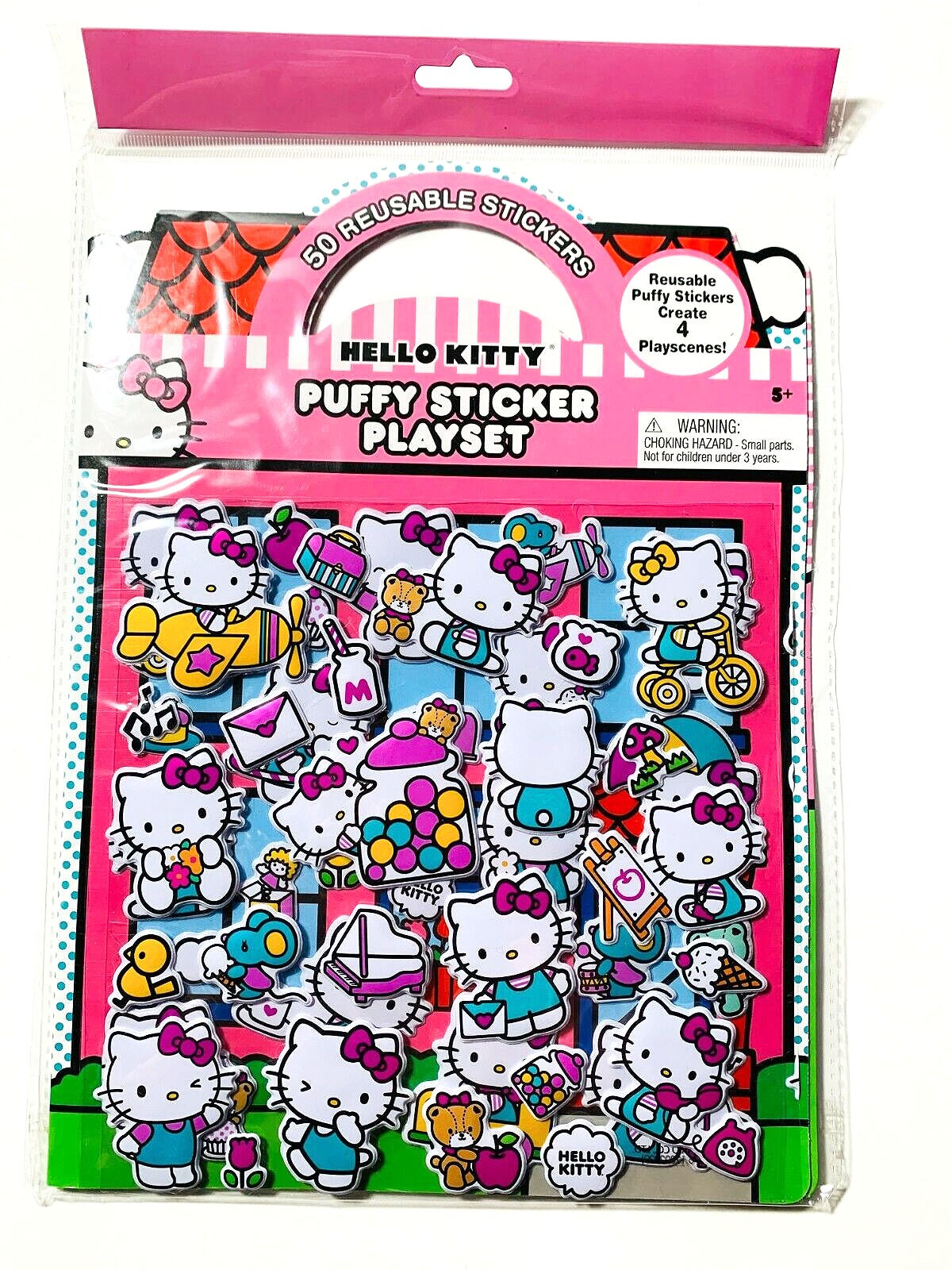 Hello Kitty Puffy Sticker Play Set