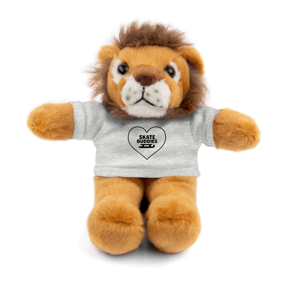 Thumbnail: Buddy Tossie Adorable Skate Buddy Tee-Wearing Stuffed Animal