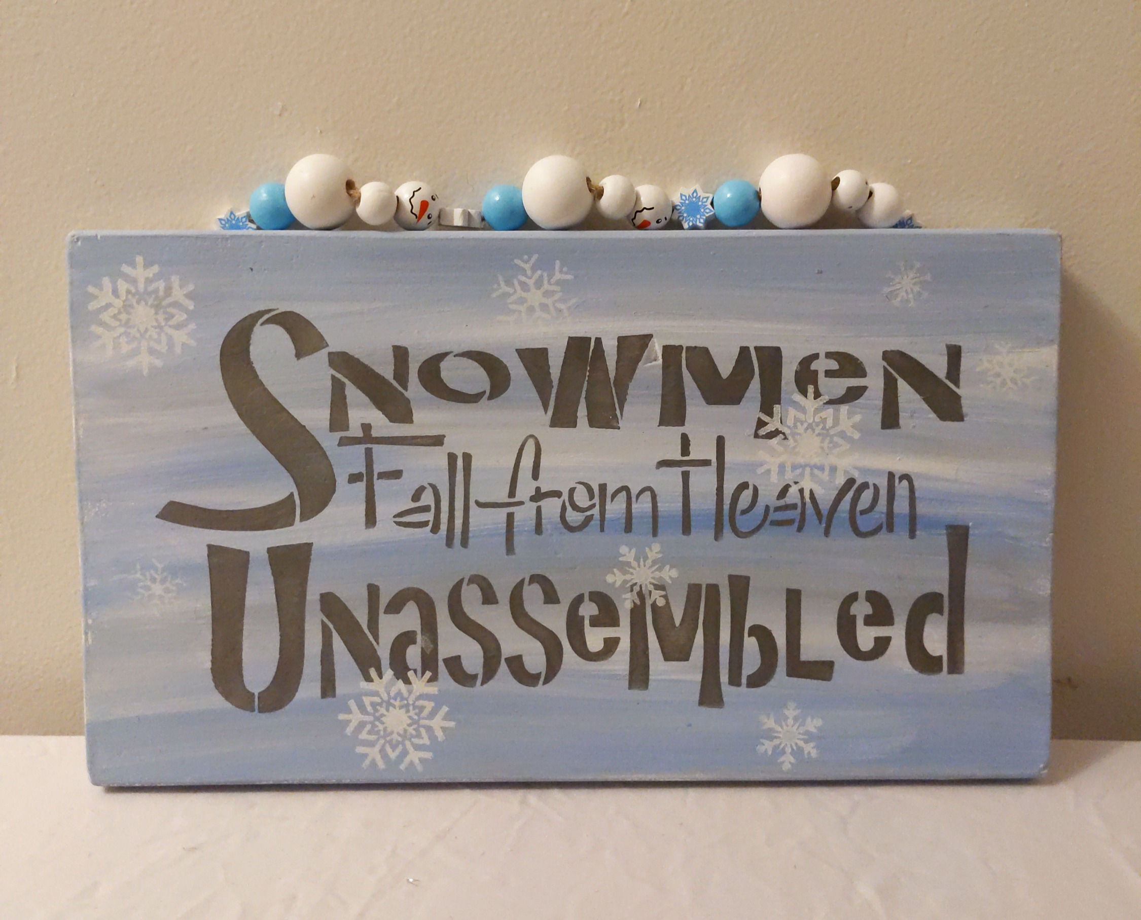 Snowmen Unassembled