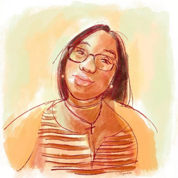 Portrait of a beautiful black woman 