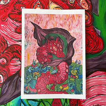 Let Them Eat Watermelon Print