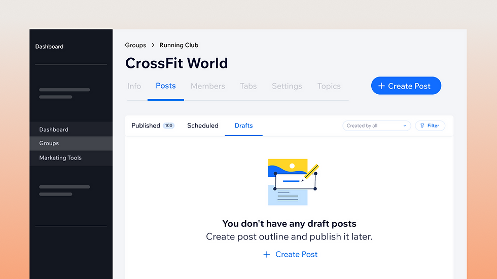 Schedule and save draft posts