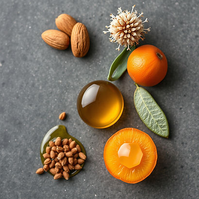 images of almond, jojoba, apricot seed, argon and vitamin e palnts_.jpg