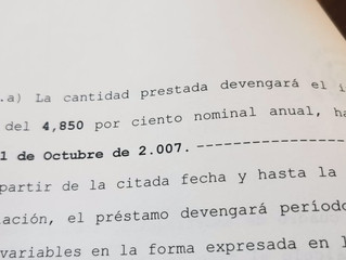 Tipo de interés de un préstamo con garantía hipotecaria de 2007