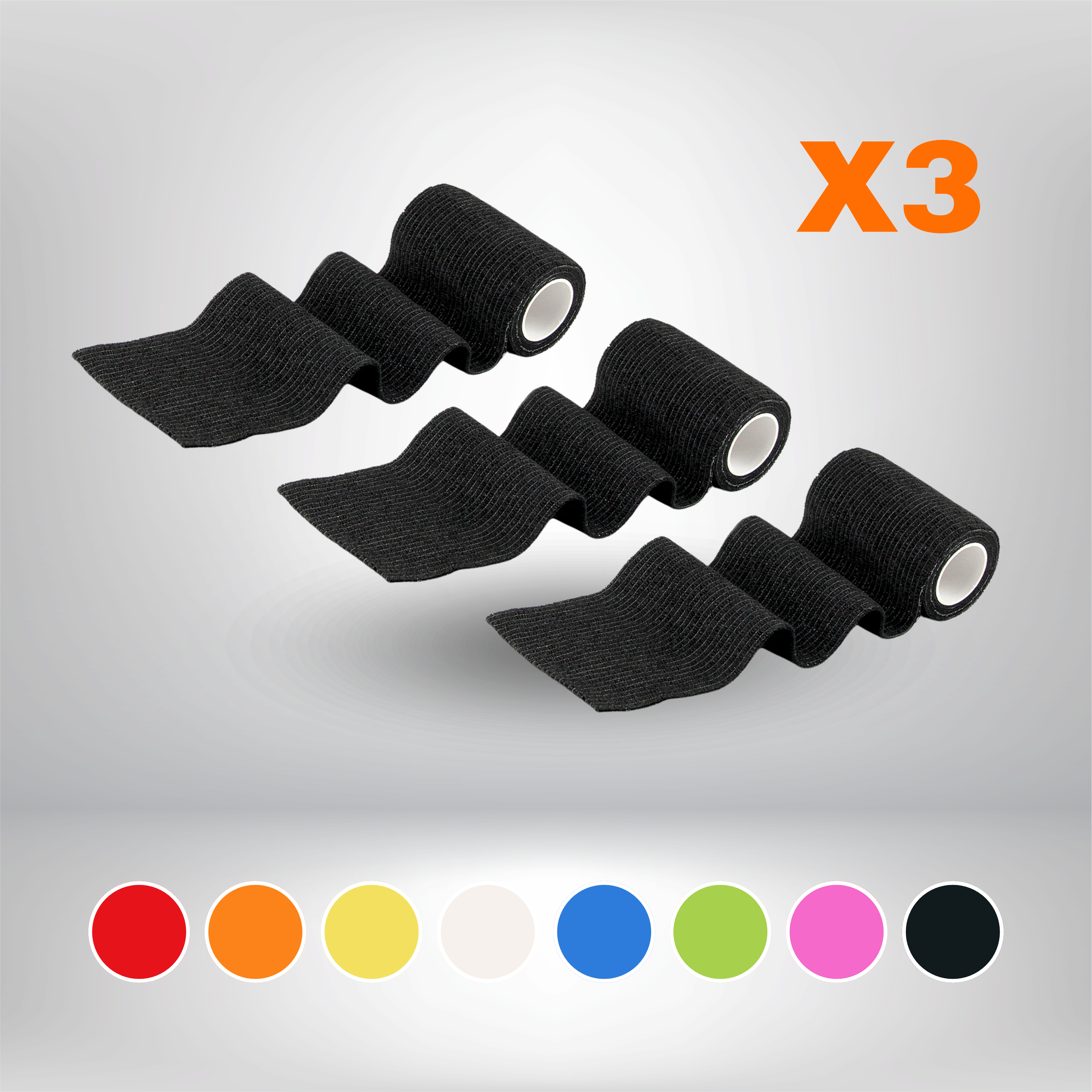 LOT 3 STRAPS 5cm X 4.8m