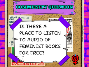 Feminist Community Question: Where to find free feminist audiobooks?