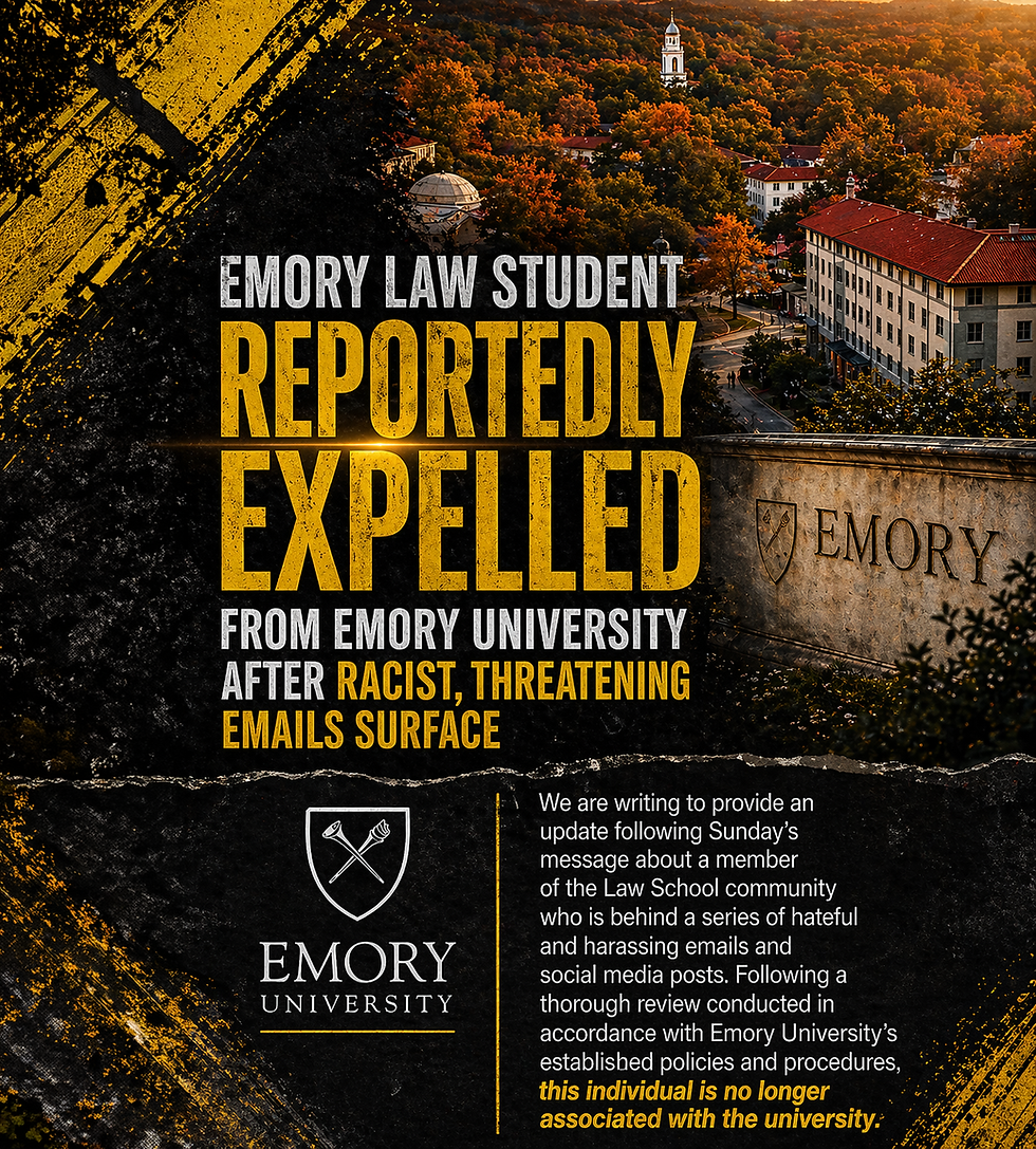 Emory University Law School Expels Student for Racist Threatening Emails