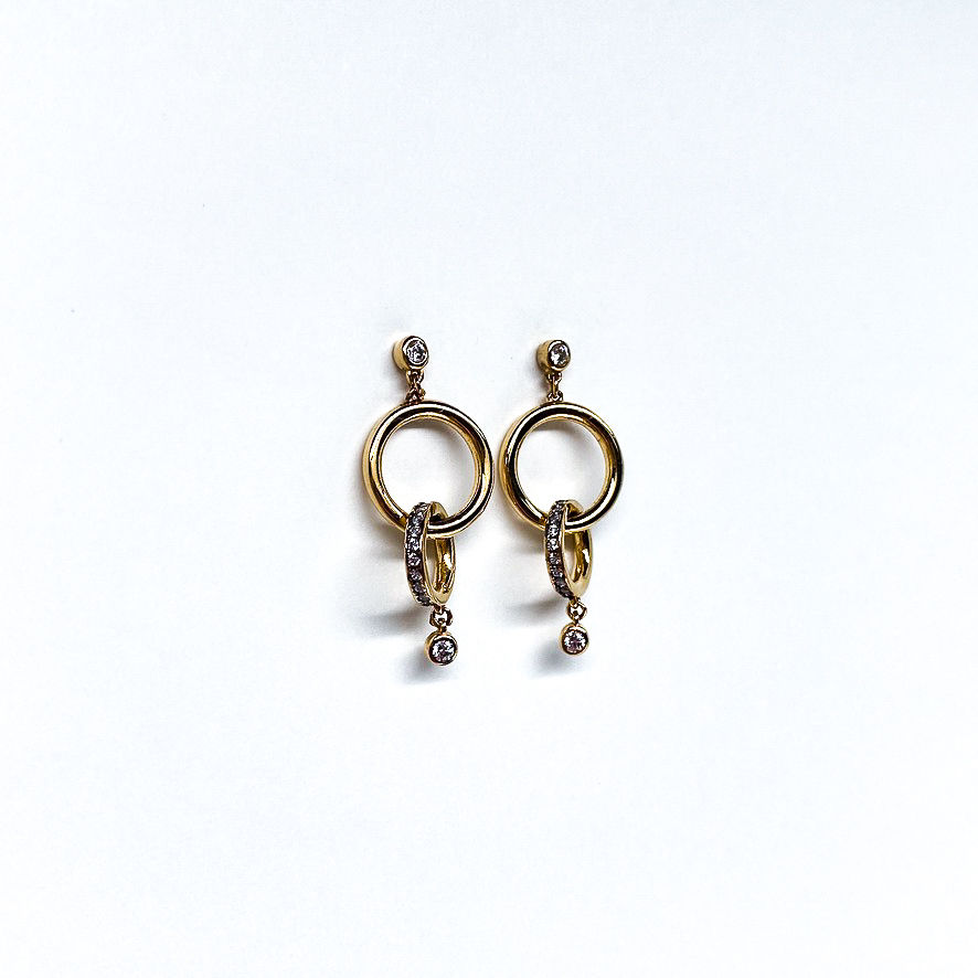 Interlocking Drop Earrings