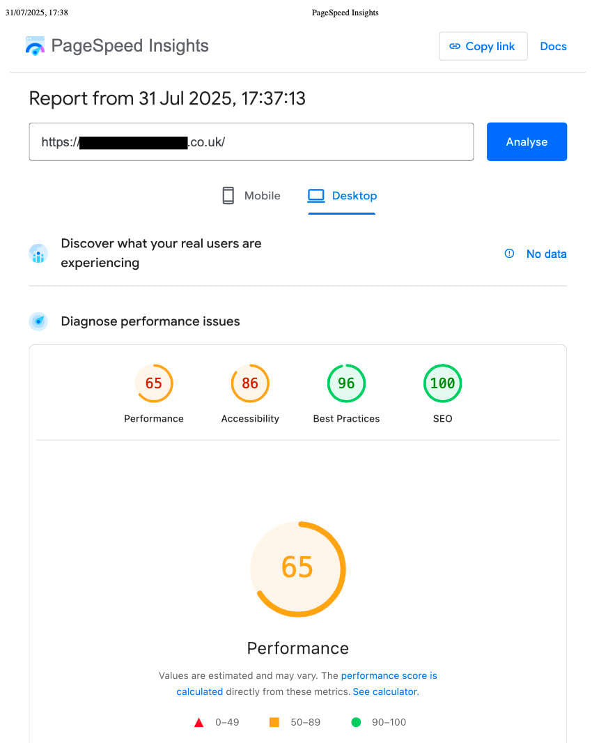 Page Insight Report