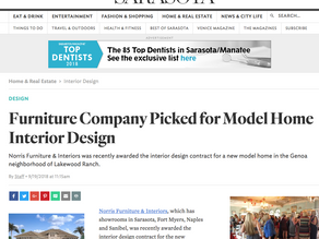 Sarasota Magazine - Norris Furniture & Interiors