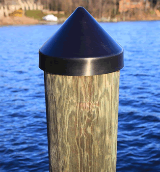 Black Cone Piling CAPS