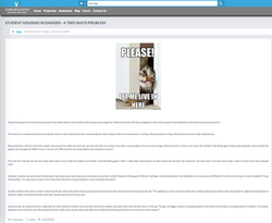 Student Housing in Danger