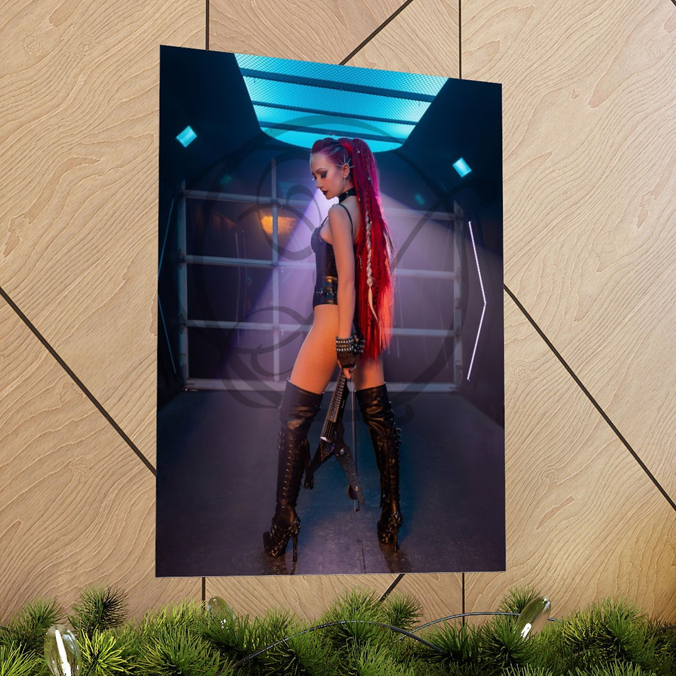 Thumbnail: "Bad Horsie" (Option 1) Premium Matte Poster