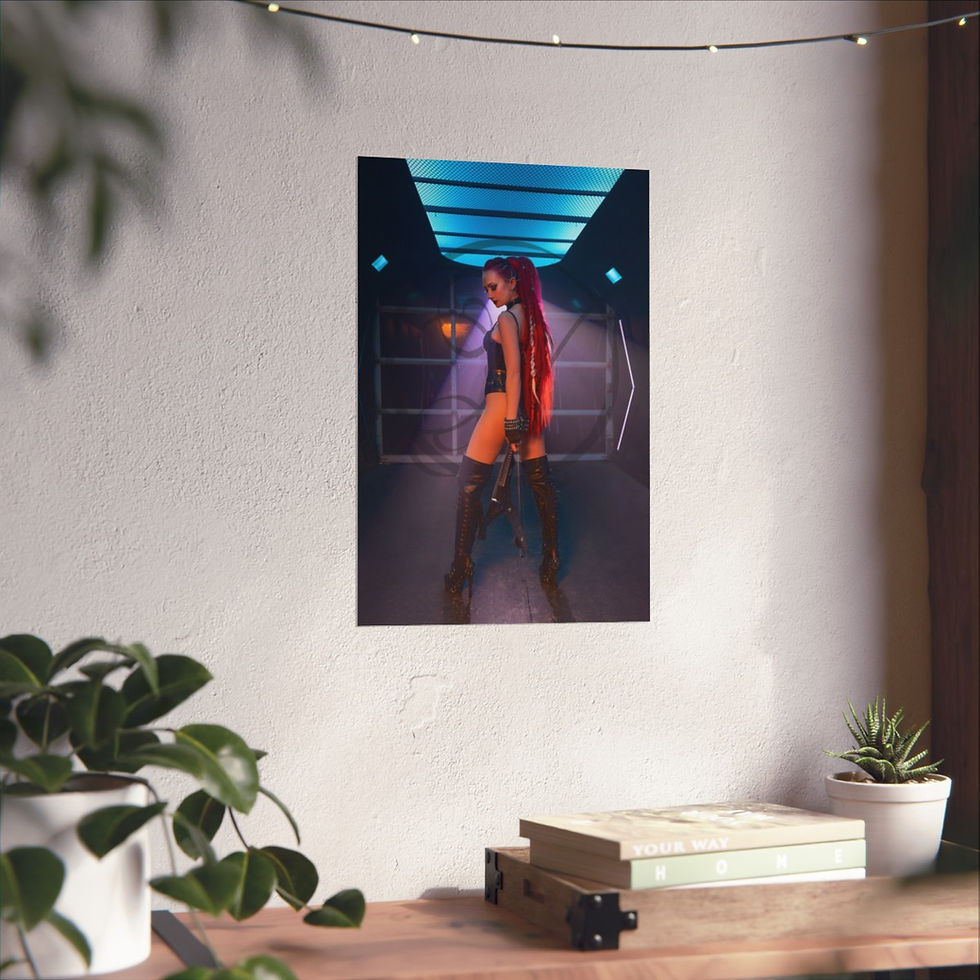Thumbnail: "Bad Horsie" (Option 1) Premium Matte Poster