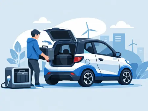 Come funziona la batteria removibile microcar