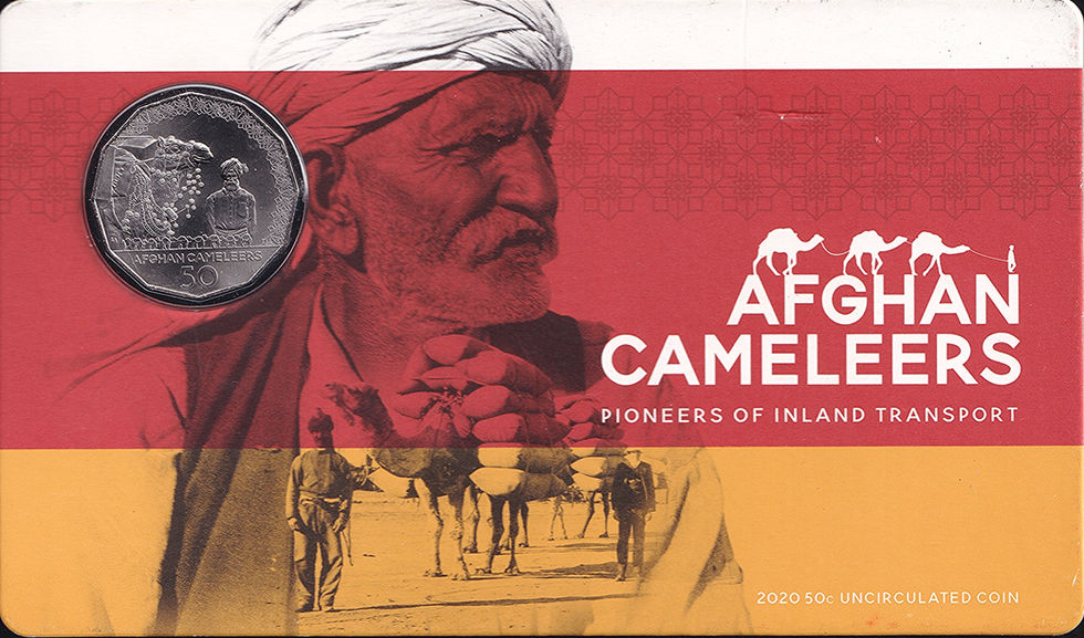 Australia 2020 Fifty Cents 50c Afghan Cameleers carded