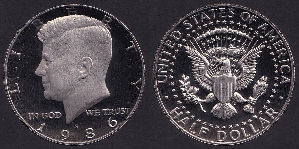 United States 1986-S Kennedy Half Dollar