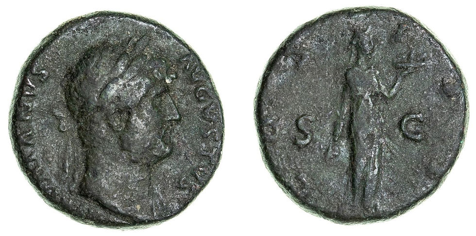 Hadrian, (A.D. 117-138), AE as, Rome Mint, issued A.D. 126, (13.56 g)