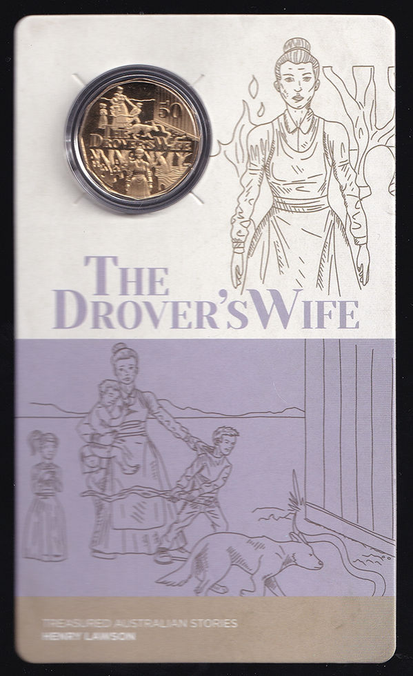 2022 Australia Fifty Cents Henry Lawson The Drover's Wife