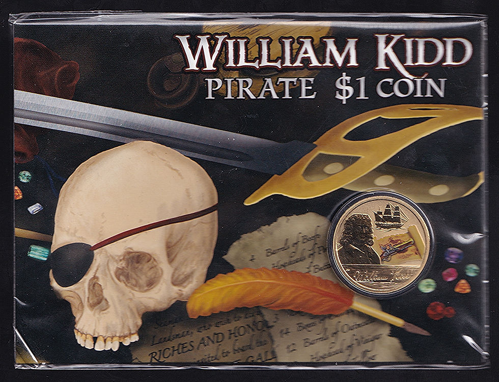 2011 Tuvalu One Dollar $Golden Age of Piracy William Kidd