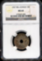 1927 Belgian Congo 10 Centimes Graded by PCGS