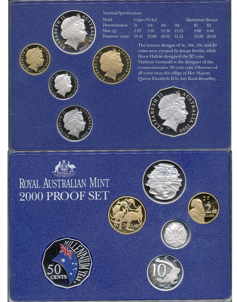 Australia 2000 Proof 6 Coin Set