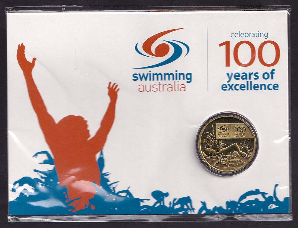 2009 Australia One Dollar 100 Years of Swimming Excellence