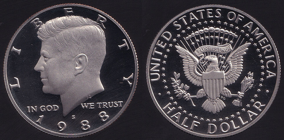 United States 1988-S Kennedy Half Dollar