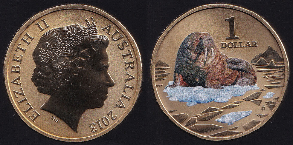 Australia 2013 One Dollar $1 Polar Series - Walrus