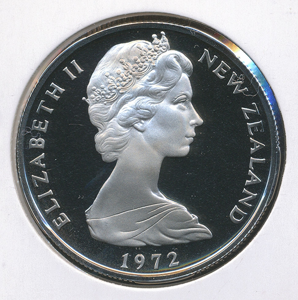 New Zealand 1972 Proof Fifty Cents 50c HMS Endeavour